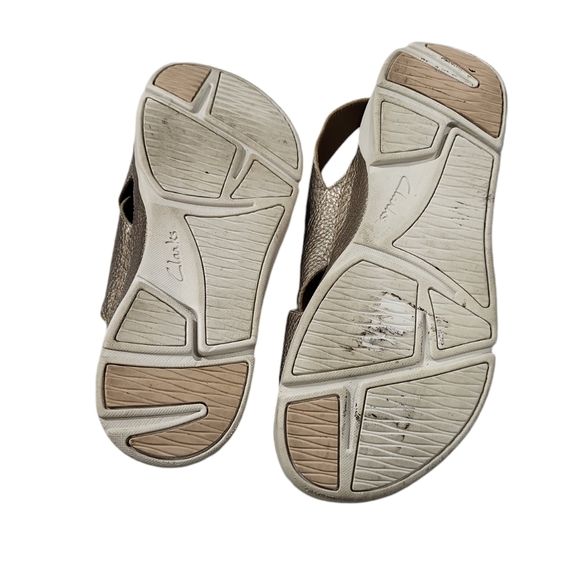 Ladies Clarks TriGenic comfy Casual Summer Sandals adjustable strap 8.5 - Picture 6 of 10